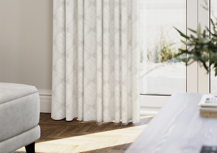 Gentle Palm, Warm Grey - Made to Measure Curtains - Image 5